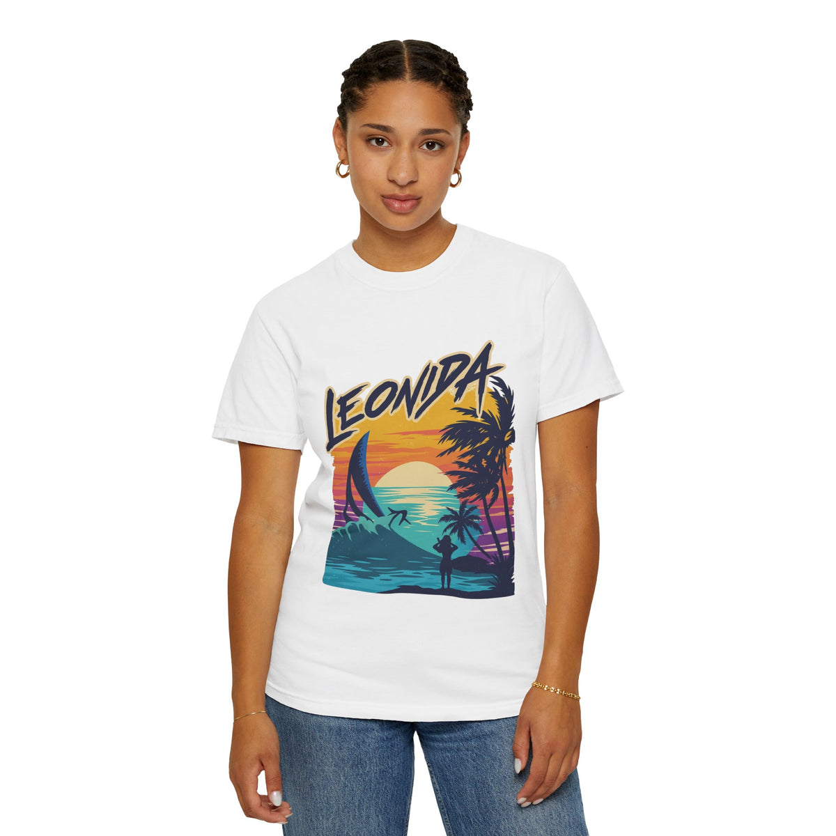 Leonida Vintage Surf Sunset T-Shirt