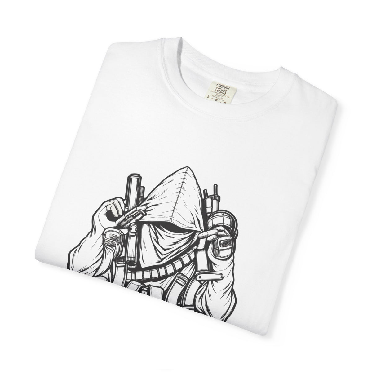 Righteous Slaughter Hood Ops T-Shirt — Graphic Hoodie-Style Streetwear Tee