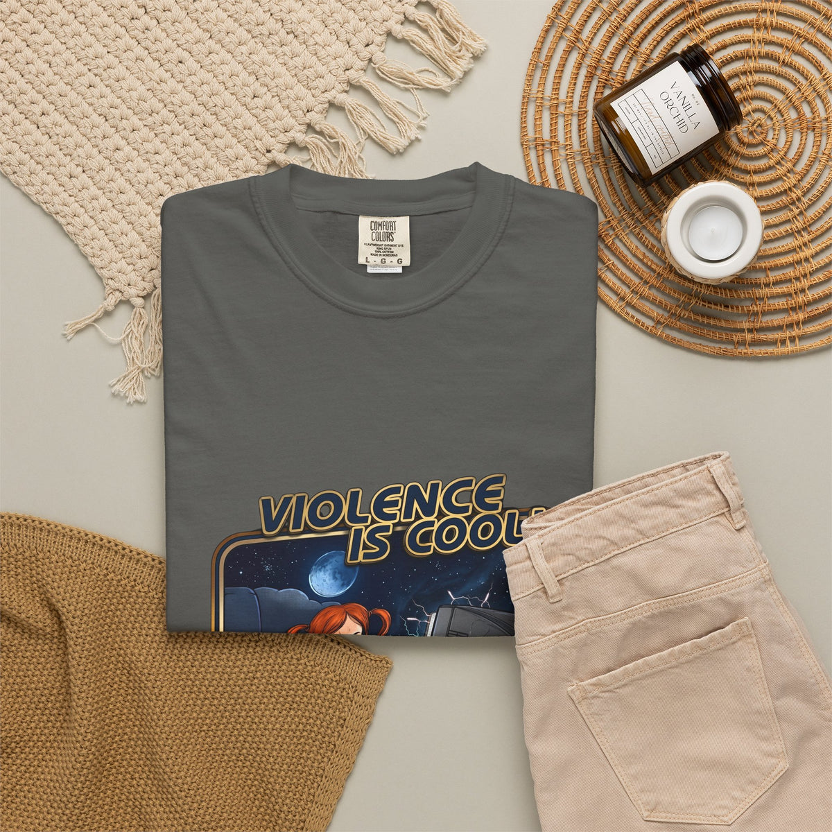Violence Is Cool Retro Gamer T-Shirt — "Thanks Videogames" Vintage Gaming Tee