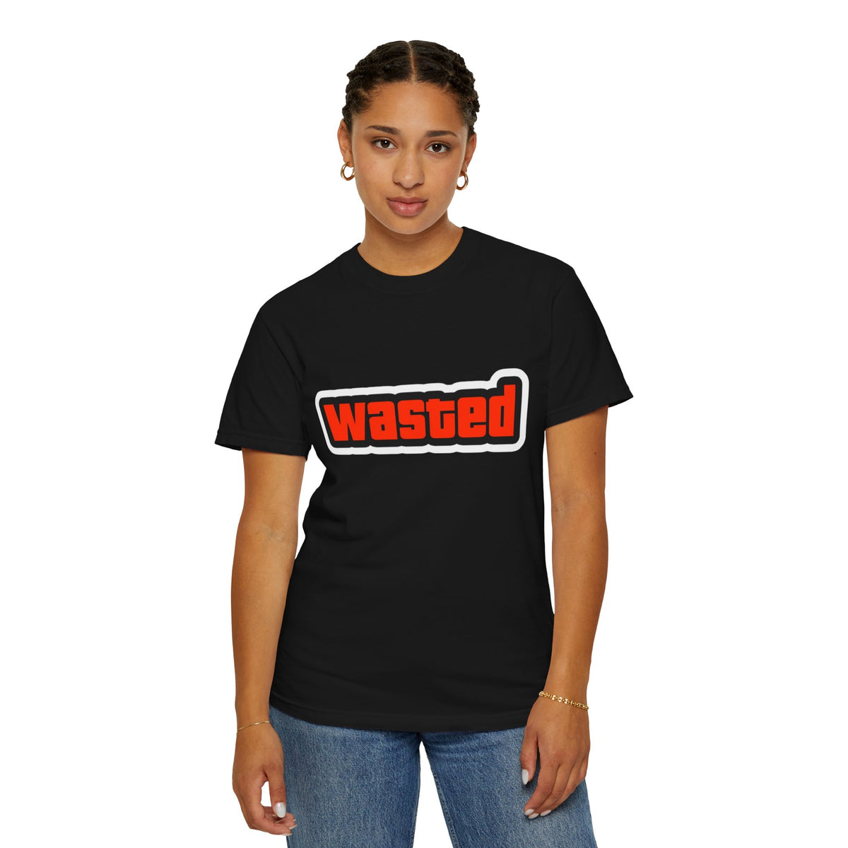 Wasted Graphic T-Shirt — Retro Video Game Style Tee