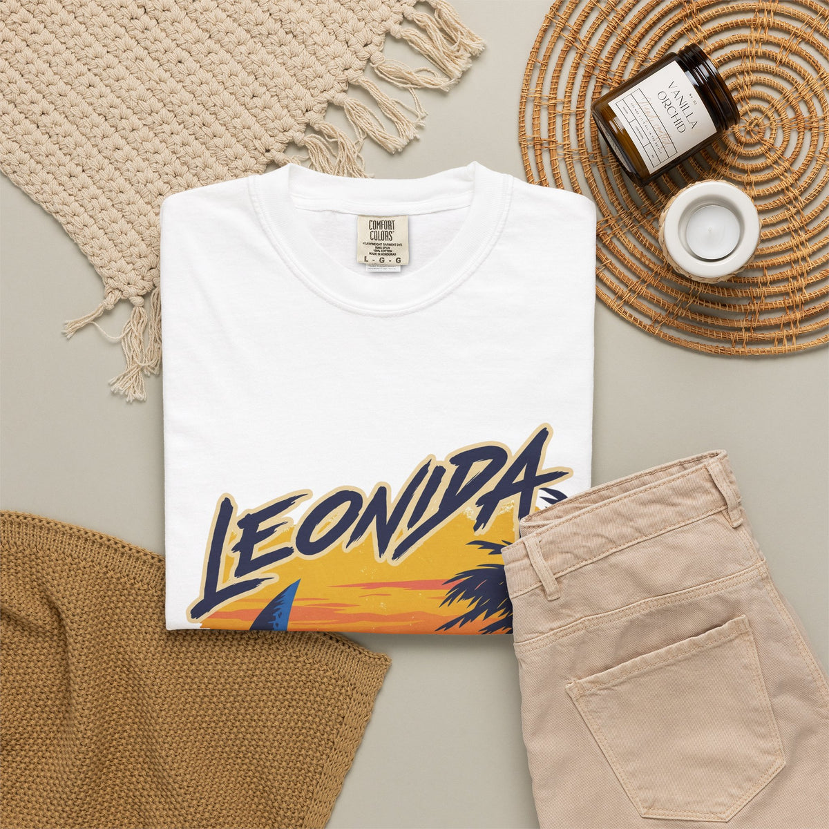 Leonida Vintage Surf Sunset T-Shirt