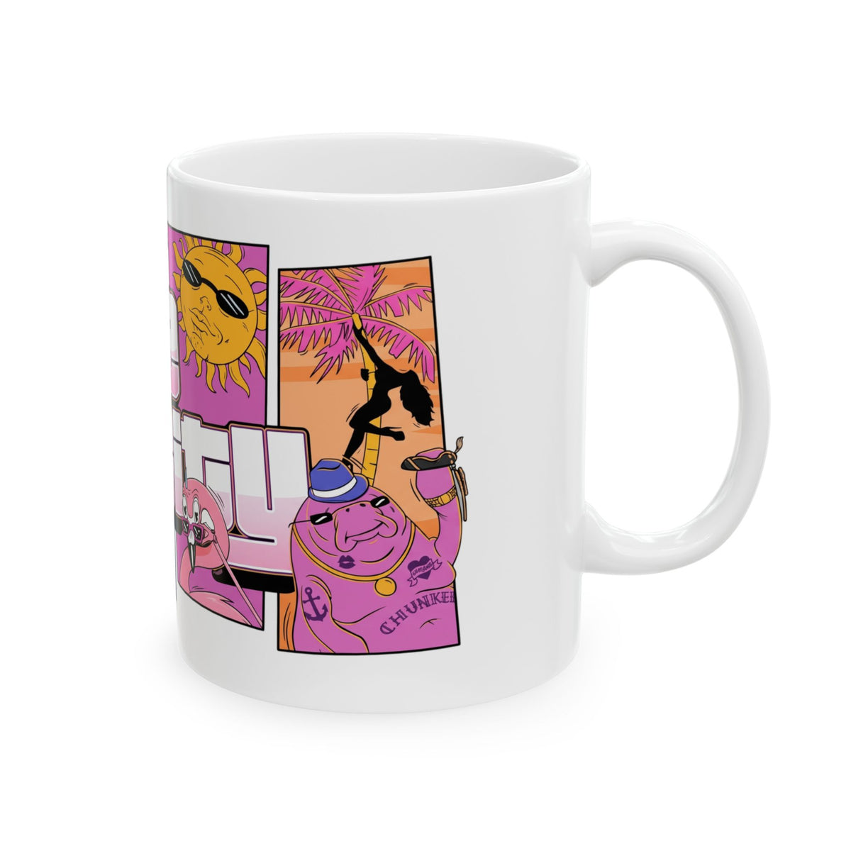 Greeting From Vice City Retro Postcard Ceramic Mug (11oz, 15oz)